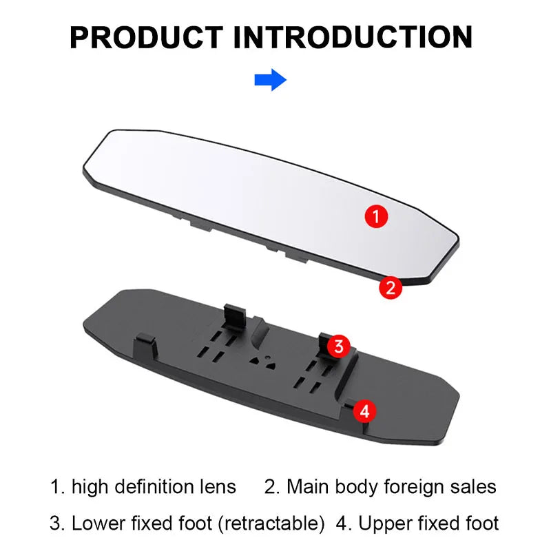 Wide-Angle Interior Baby Mirror