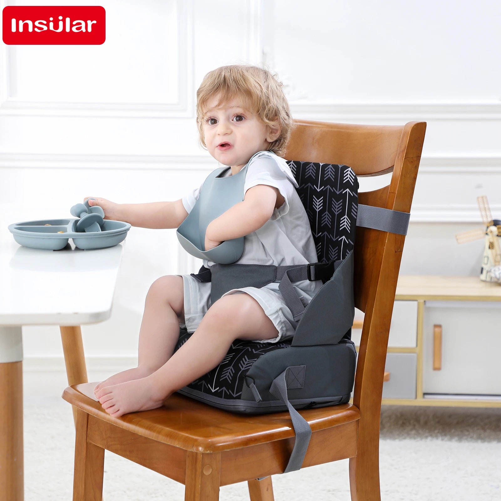Portable Anti-Slip Lift High Chair Booster