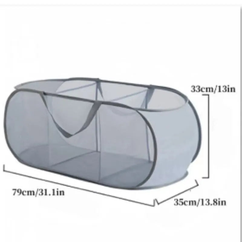 Pop-Up Mesh Laundry Hamper