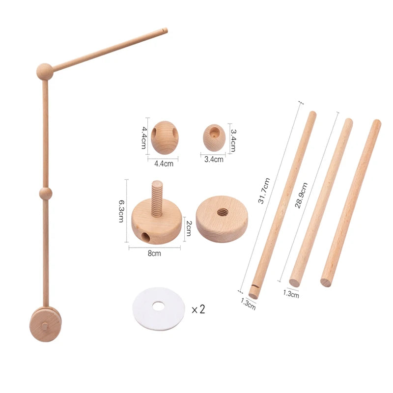 Nordic Wooden Bed Mobile