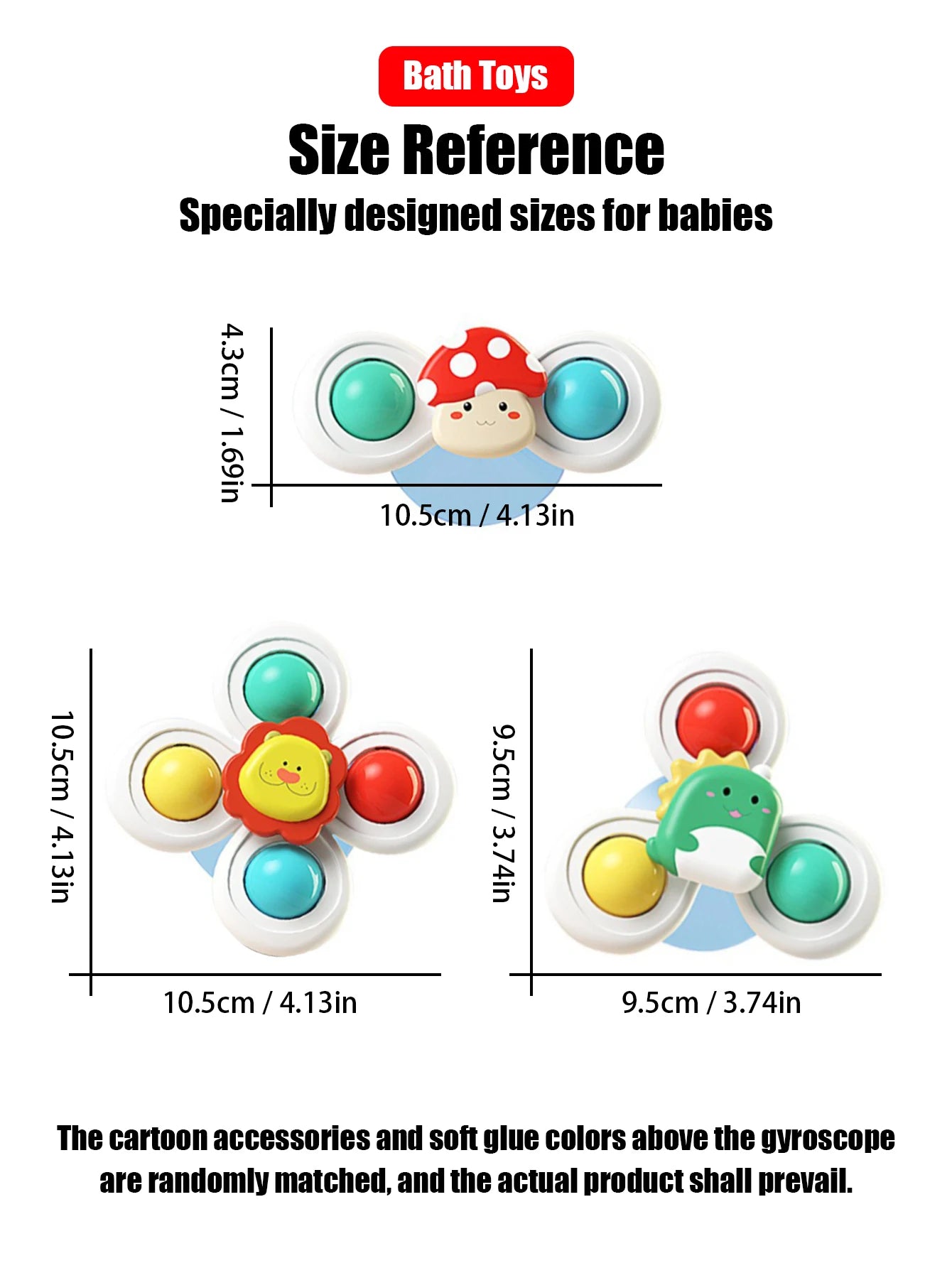 Kinetic Sensory Spinners Bath Toy