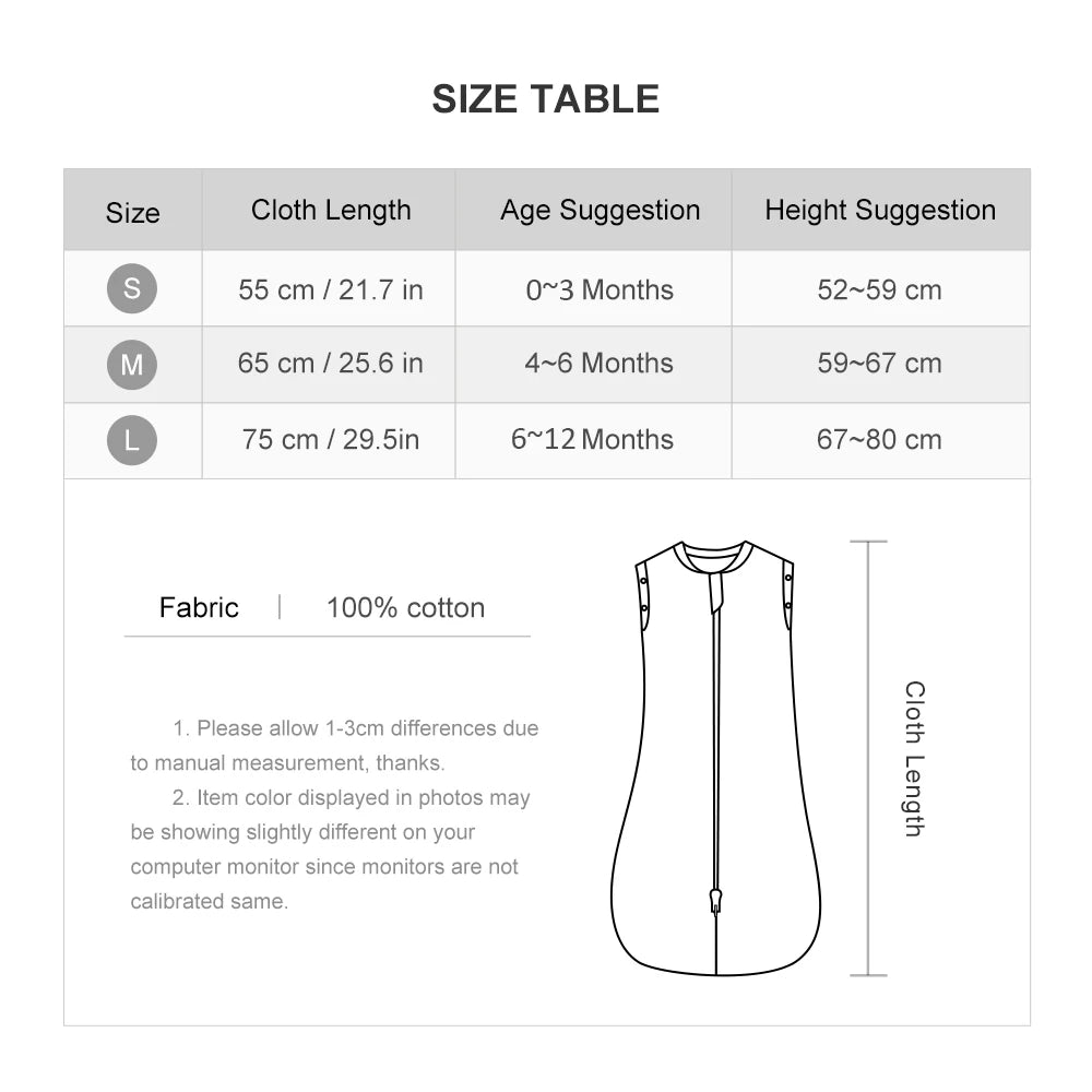 Sleeveless Cotton Sleep Sack