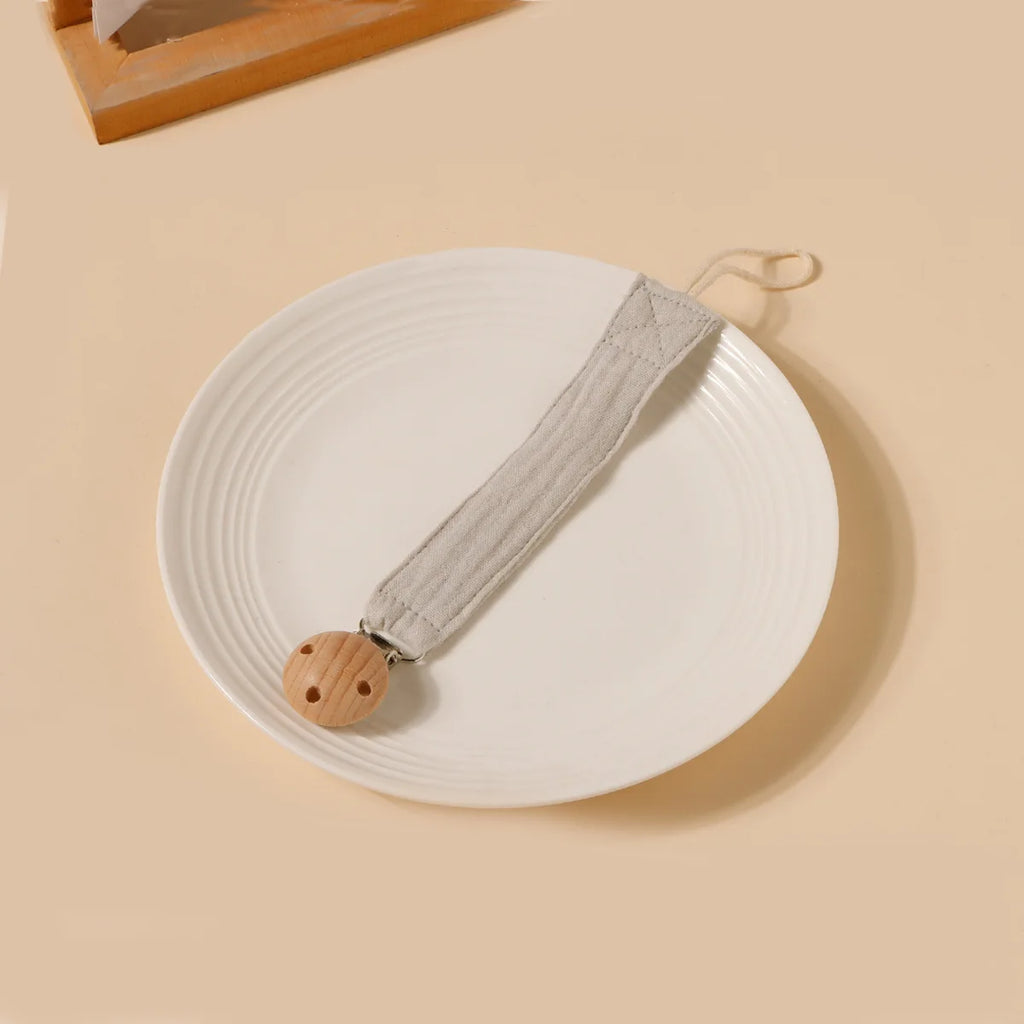 Beechwood Double-Layer Pacifier Clip