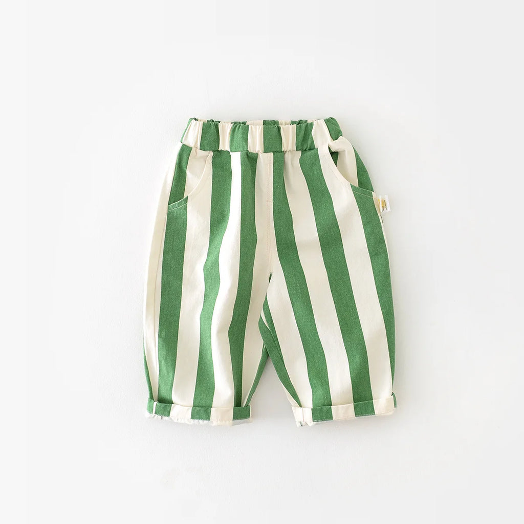 Children Loose Striped Casual Pants