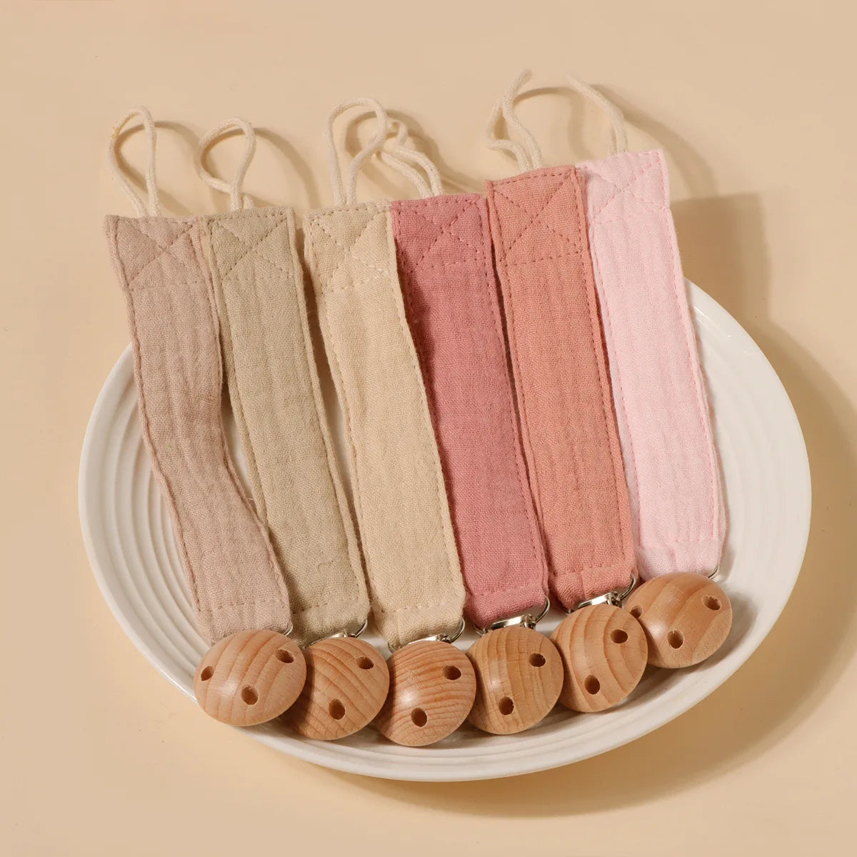 Beechwood Double-Layer Pacifier Clip