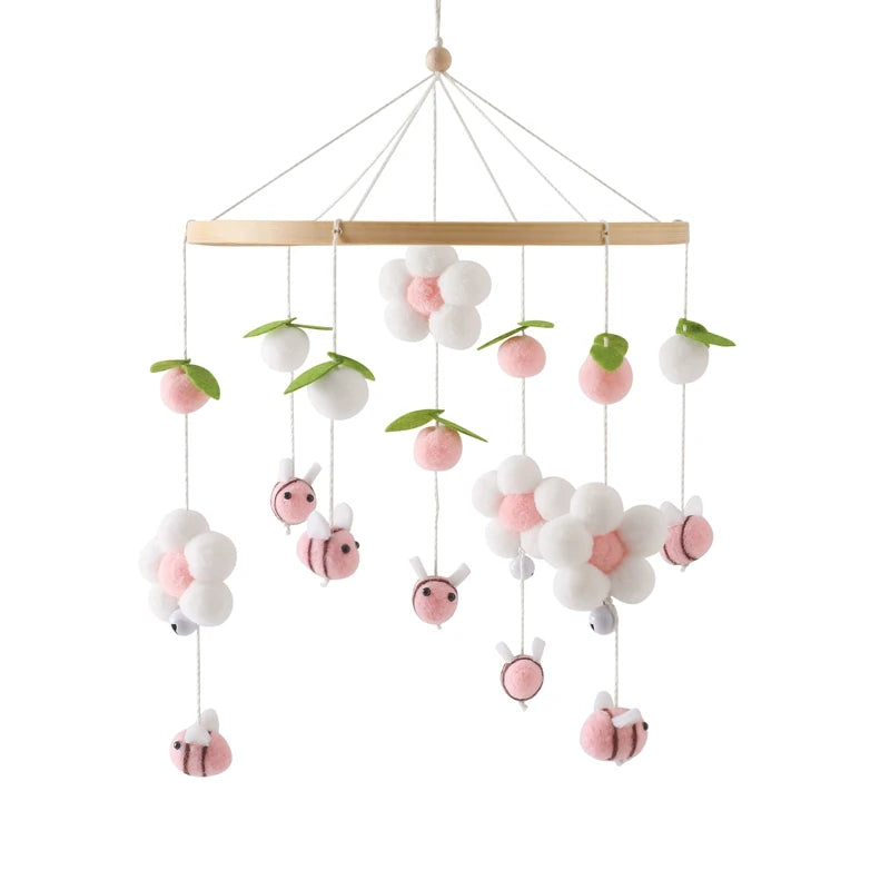 Nordic Wooden Bed Mobile