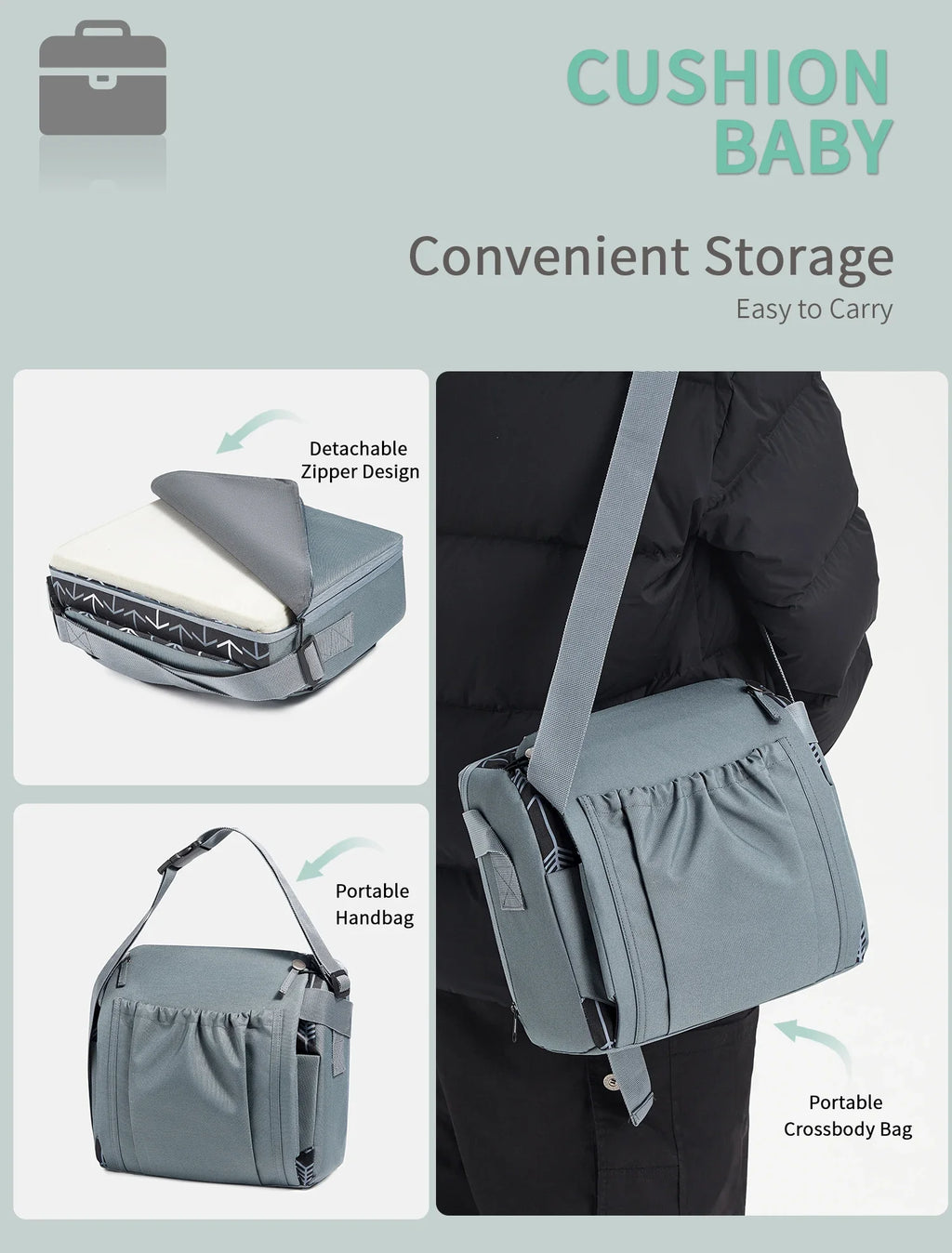 Portable Anti-Slip Lift High Chair Booster