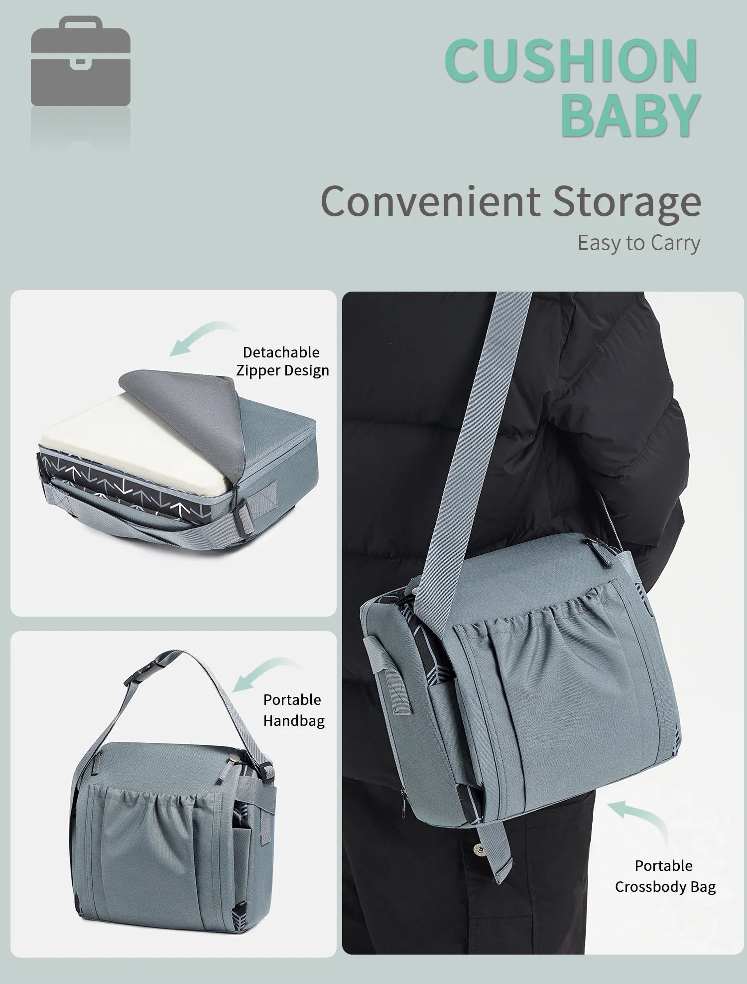 Portable Anti-Slip Lift High Chair Booster