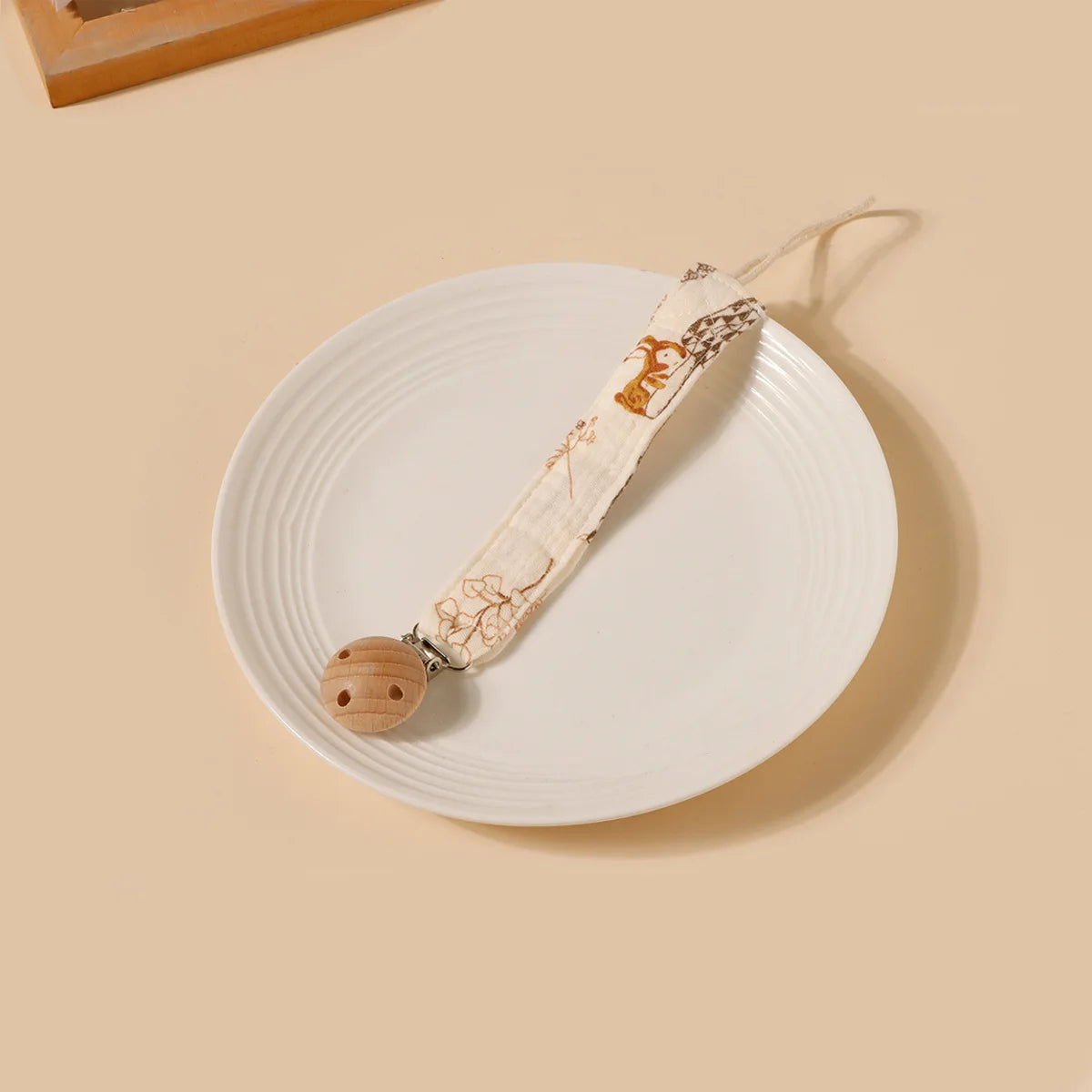 Beechwood Double-Layer Pacifier Clip