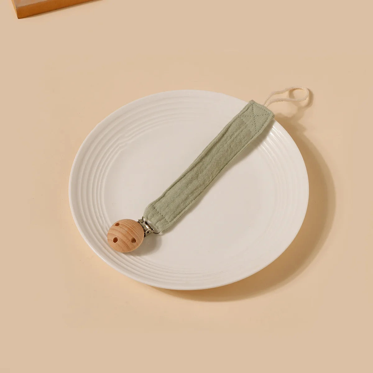 Beechwood Double-Layer Pacifier Clip