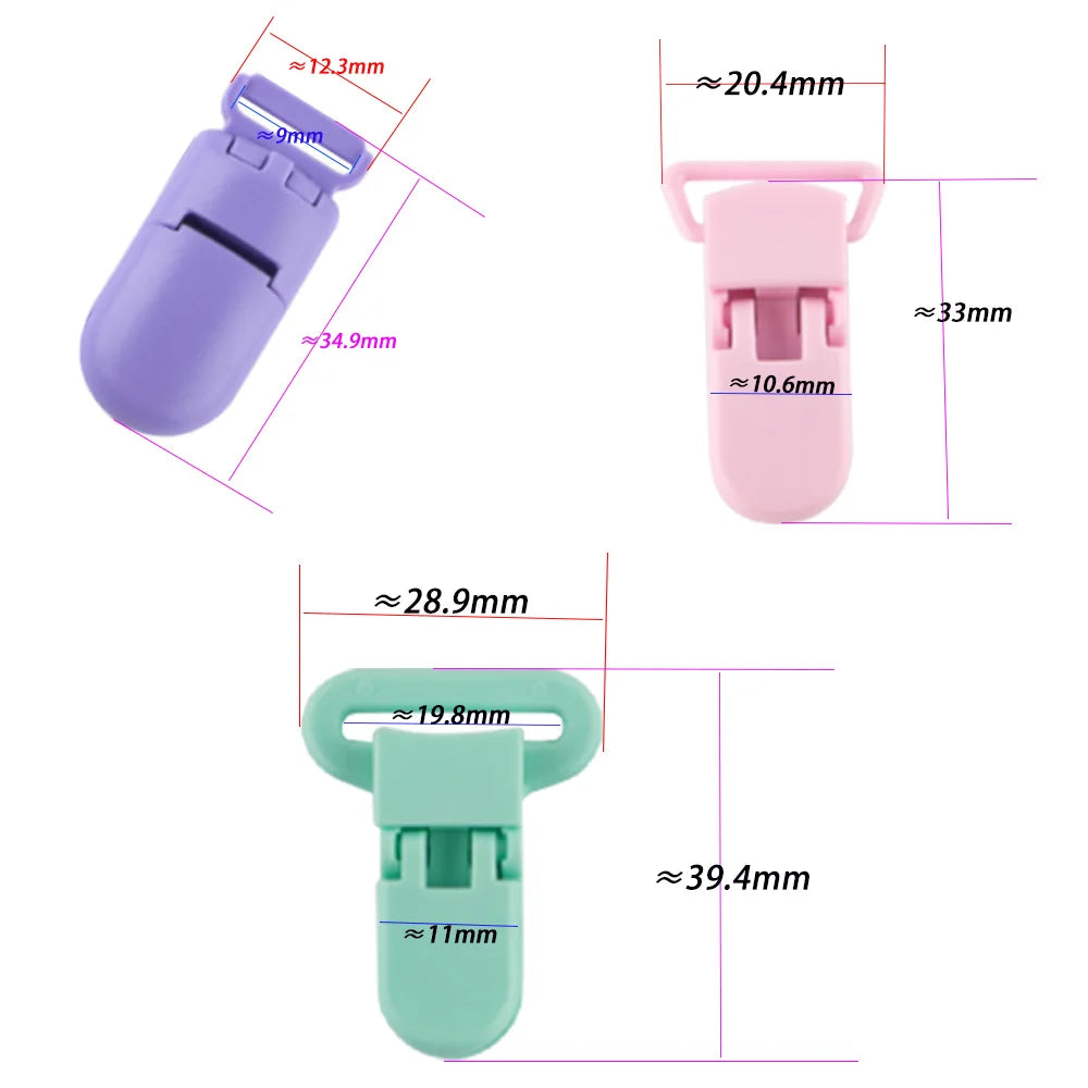 Color Pacifier Clips