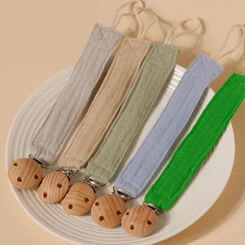 Beechwood Double-Layer Pacifier Clip