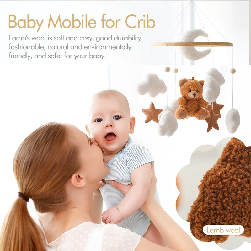 Nordic Wooden Bed Mobile